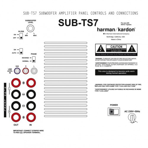 Harman Kardon SUB TS7 Ruilmodule Subwoofer vanaf € 92.- inclusief retour sturen