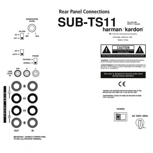 Harman Kardon SUB TS11 Ruilmodule Subwoofer vanaf € 92.- inclusief retour sturen