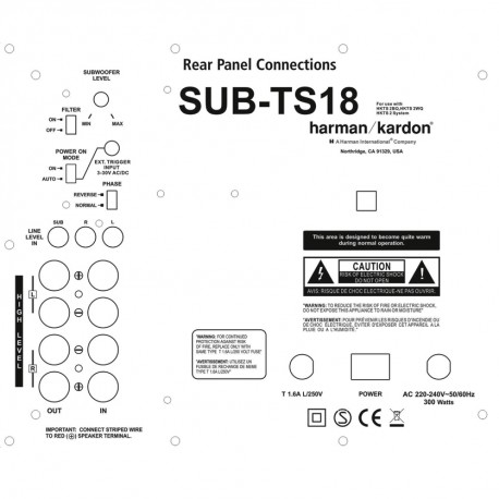 harman kardon sub ts18