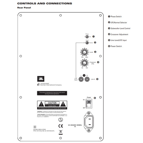 JBL ES250P 230 Subwoofer Reperatur