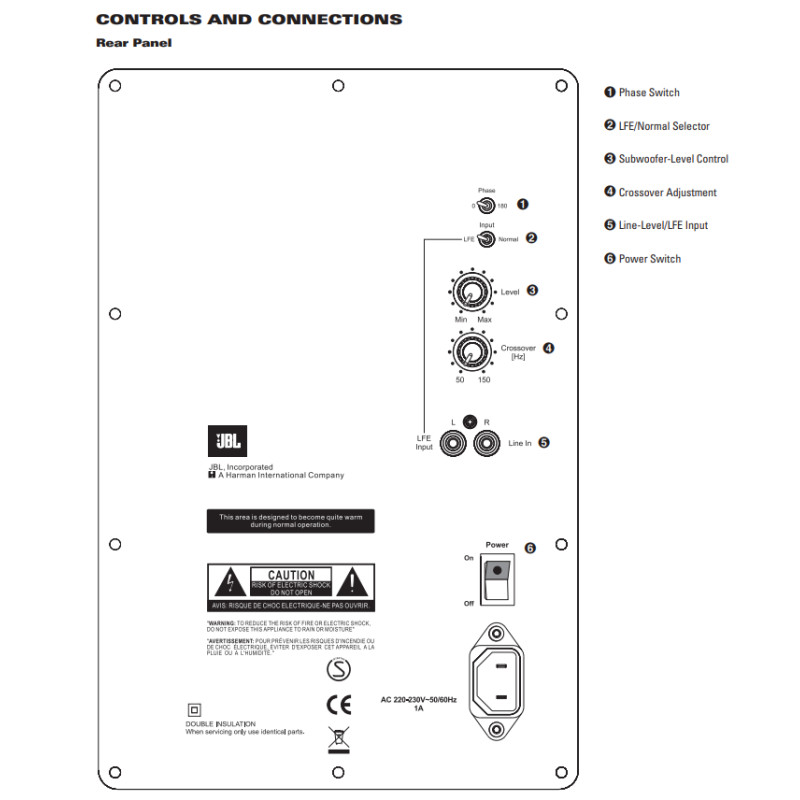 JBL ES250PW 230 Subwoofer Reparatie